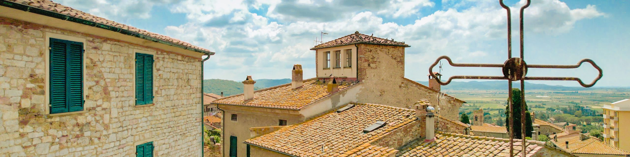 Tuscany town buildings