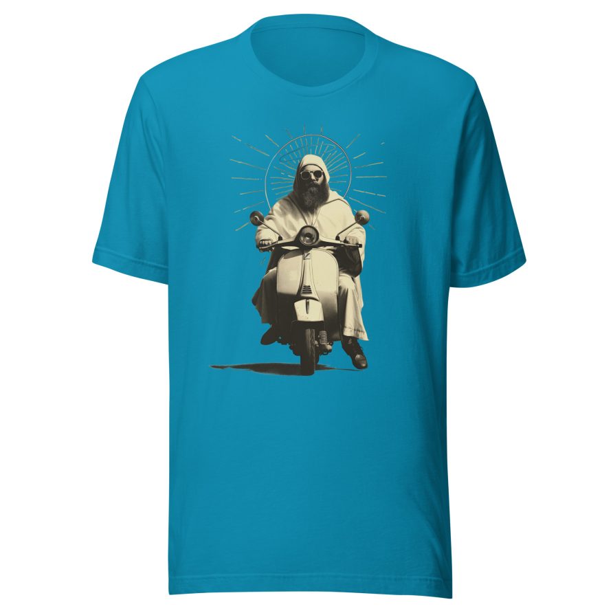 St. Christopher Unisex t-shirt - AQUA - Image 5