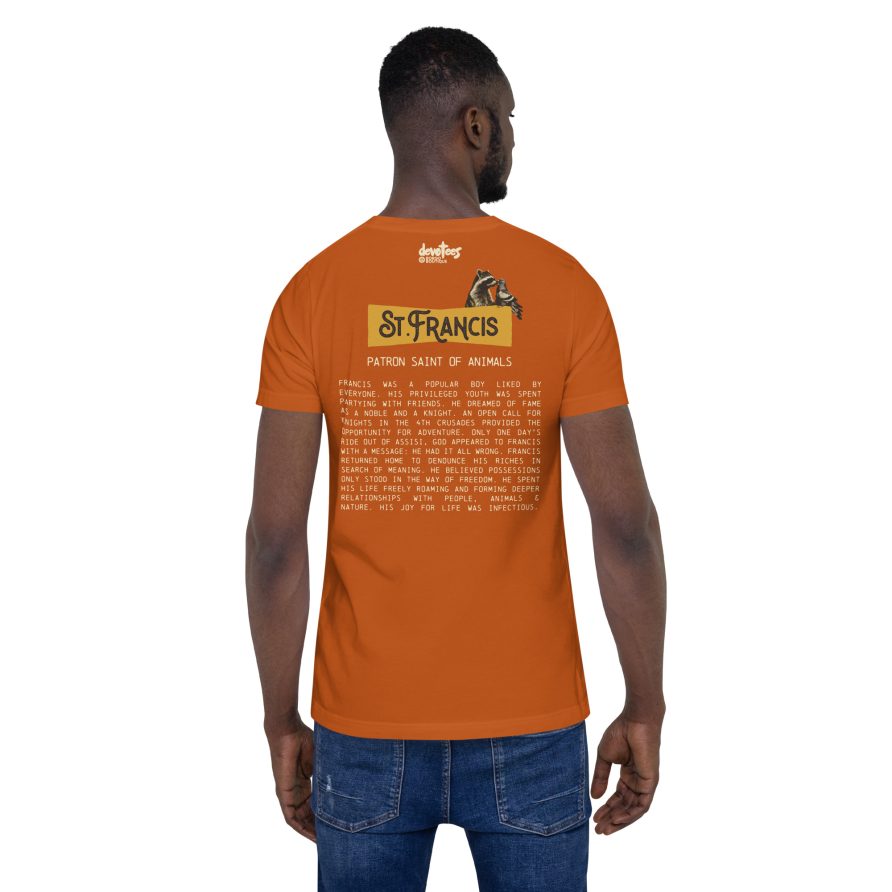 St. Francis Unisex t-shirt - AUTUMN - Image 3