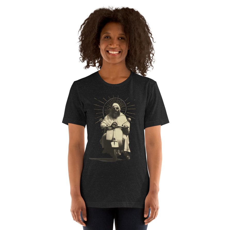 St. Christopher Unisex t-shirt - BLACK HEATHER - Image 4
