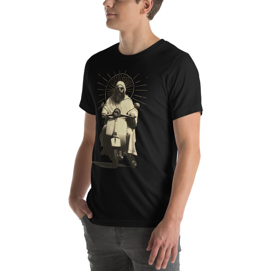 St. Christopher Unisex t-shirt - BLACK - Image 3