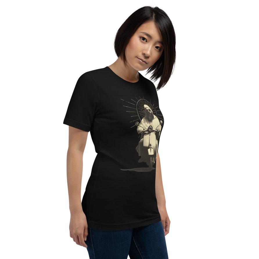 St. Christopher Unisex t-shirt - BLACK - Image 4
