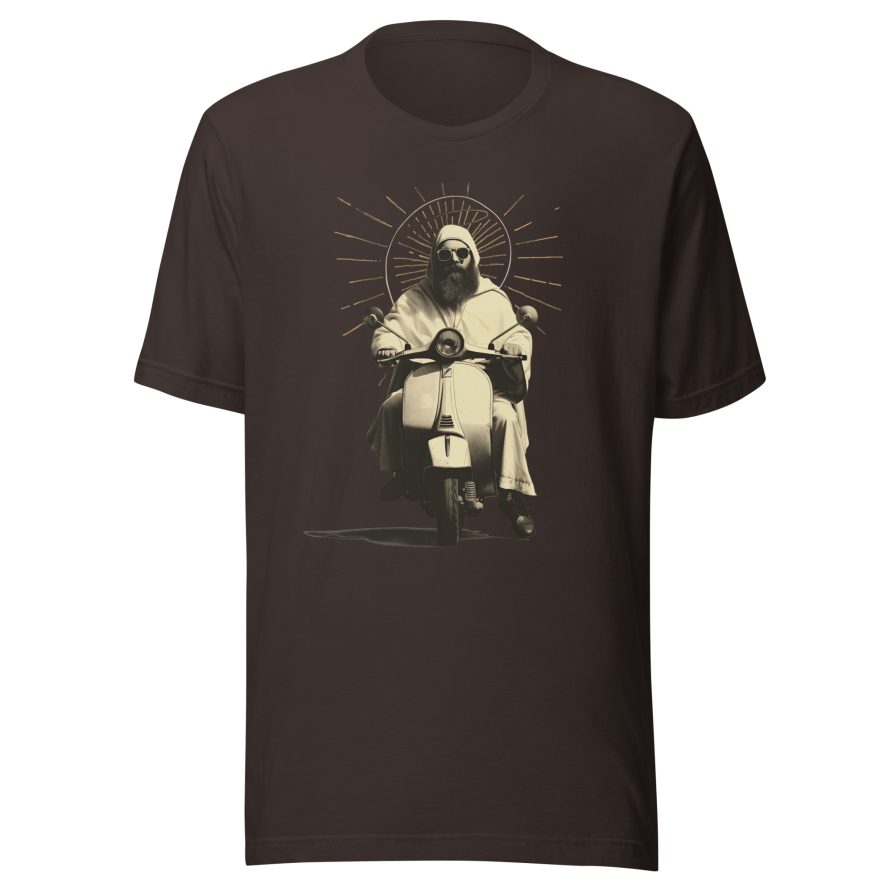 St. Christopher Unisex t-shirt - BROWN - Image 5