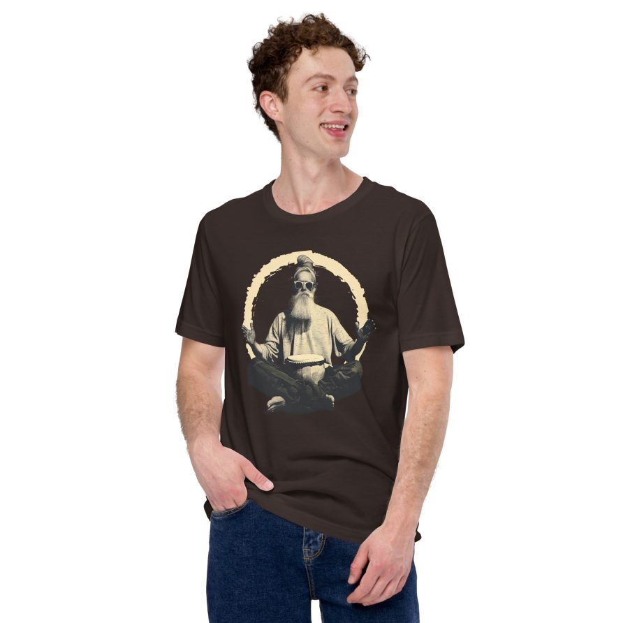 Paul the Hermit Unisex t-shirt - BROWN - Image 2