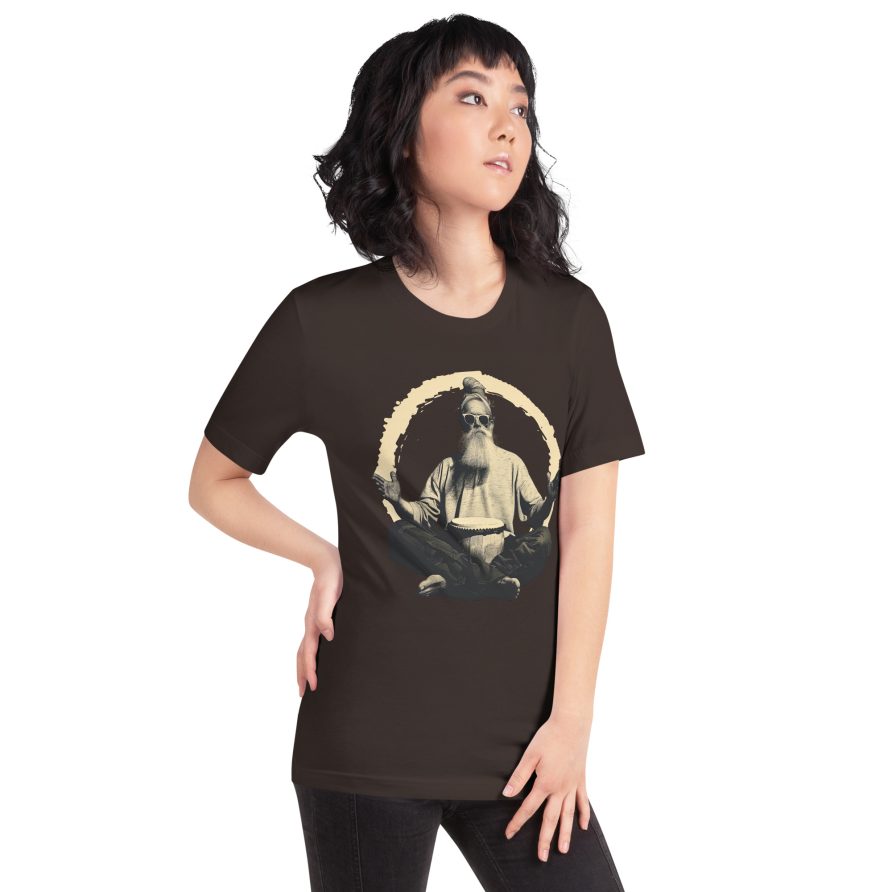 Paul the Hermit Unisex t-shirt - BROWN - Image 4