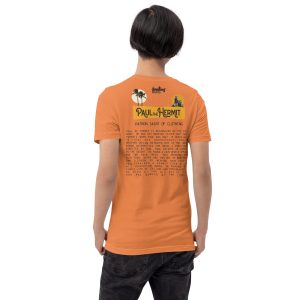 Paul the Hermit Unisex t-shirt - BURNT ORANGE - Image 3