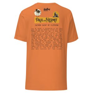 Paul the Hermit Unisex t-shirt - BURNT ORANGE - Image 5