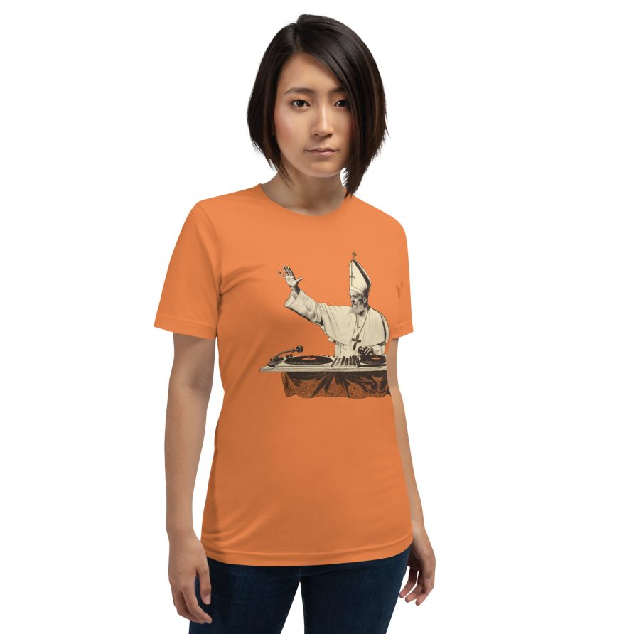 Gregory the Great Unisex t-shirt - BURNT ORANGE - Image 4