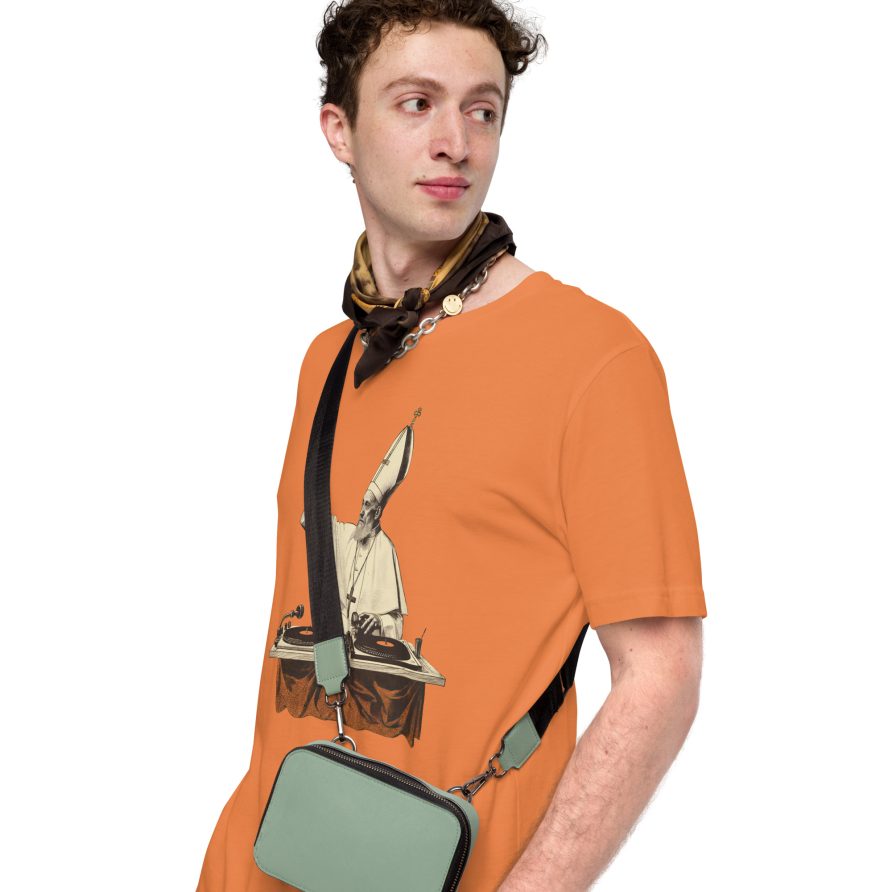 Gregory the Great Unisex t-shirt - BURNT ORANGE - Image 2