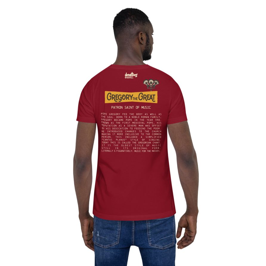 Gregory the Great Unisex t-shirt - CARDINAL - Image 2