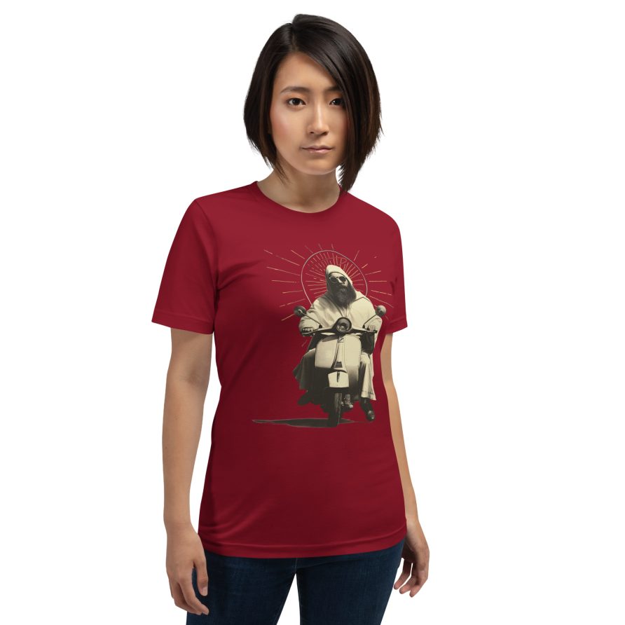 St. Christopher Unisex t-shirt - CARDINAL - Image 4