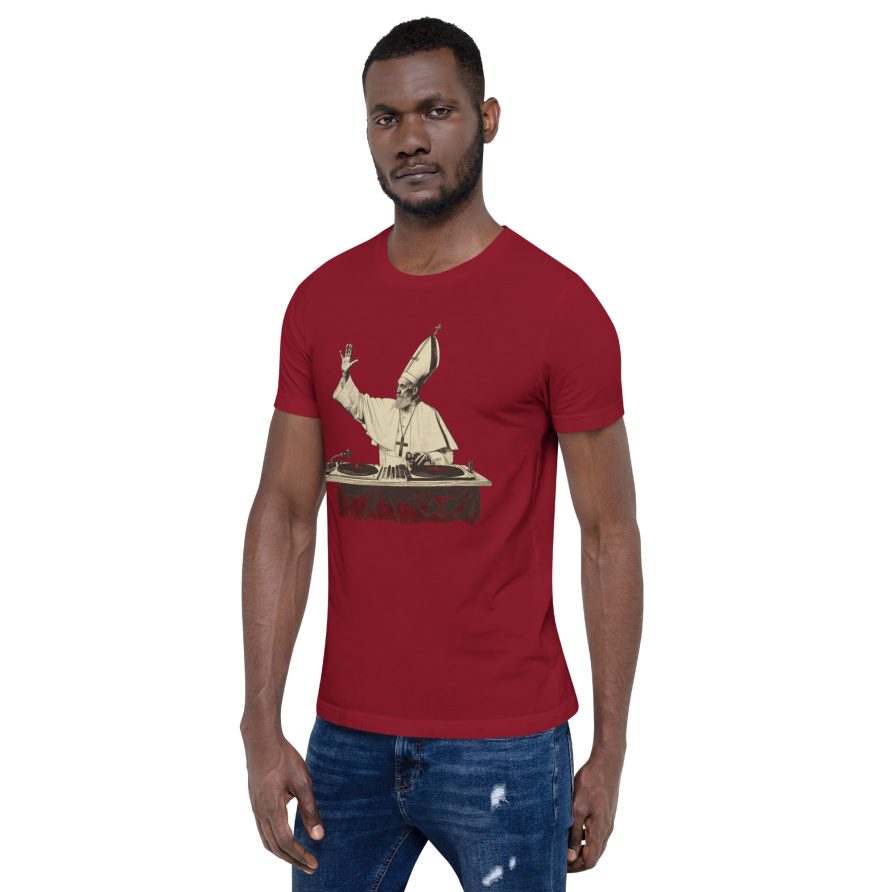 Gregory the Great Unisex t-shirt - CARDINAL - Image 3