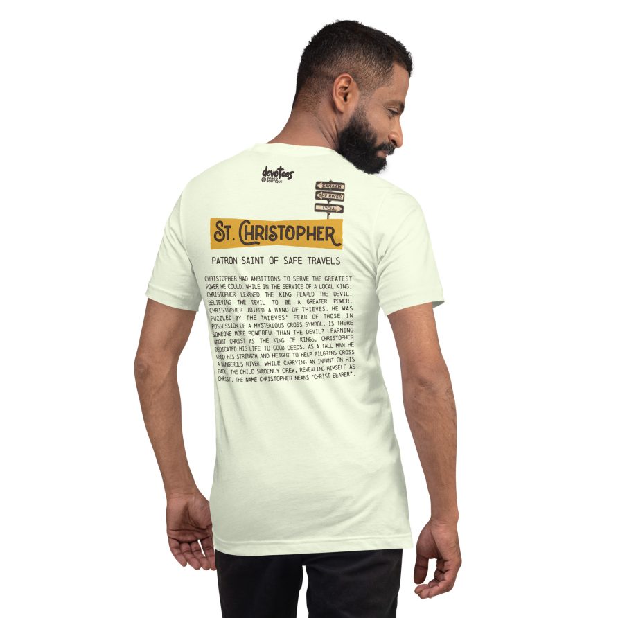 St. Christopher Unisex t-shirt - CITRON - Image 3
