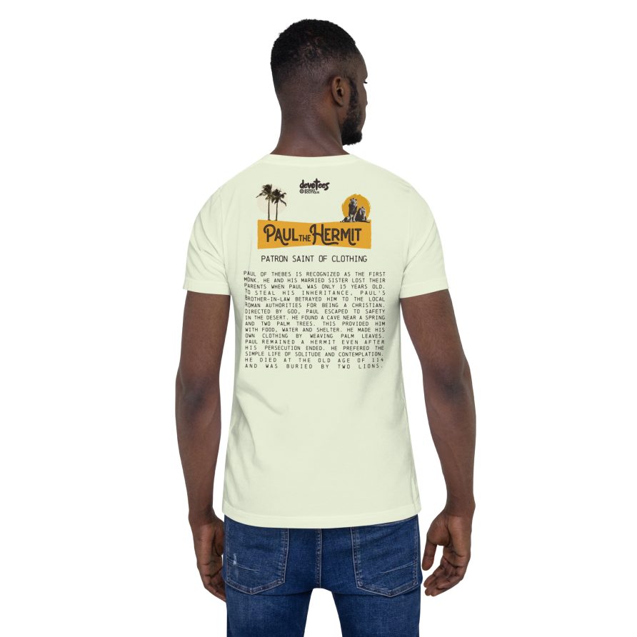 Paul the Hermit Unisex t-shirt - CITRON - Image 4