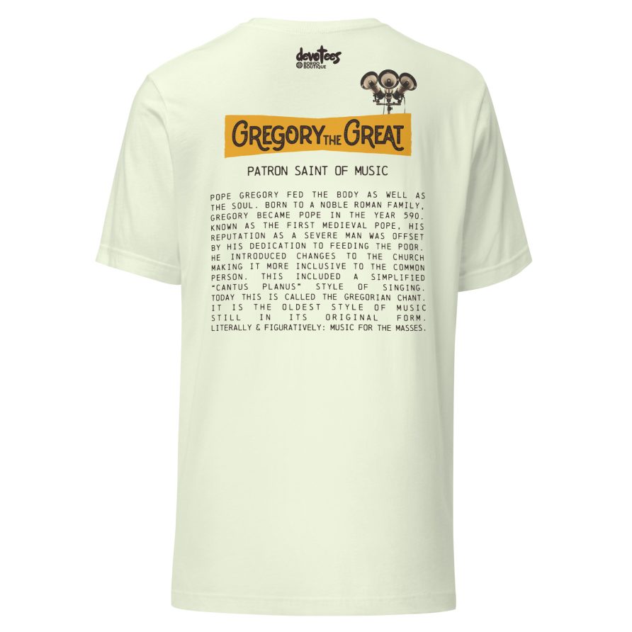 Gregory the Great Unisex t-shirt - CITRON - Image 4