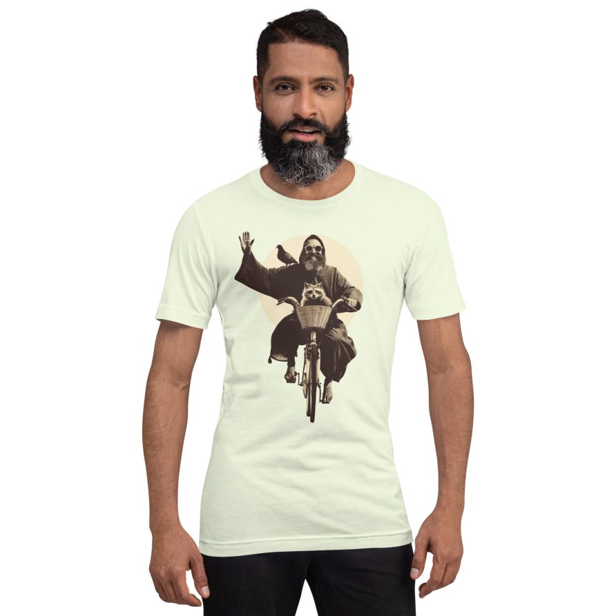 St. Francis Unisex t-shirt - CITRON - Image 2