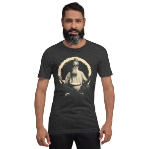 Paul the Hermit Unisex t-shirt - DARK GREY - Image 2