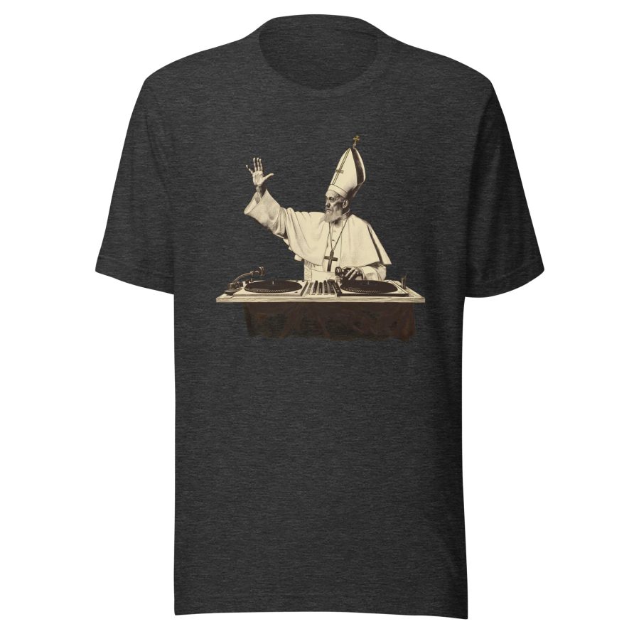 Gregory the Great Unisex t-shirt - DARK GREY HEATHER