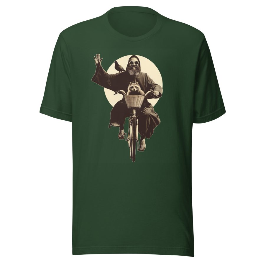 St. Francis Unisex t-shirt - FOREST