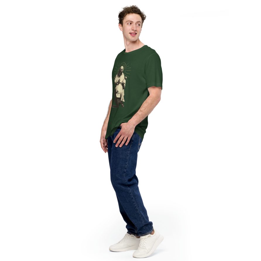 St. Christopher Unisex t-shirt - FOREST - Image 2