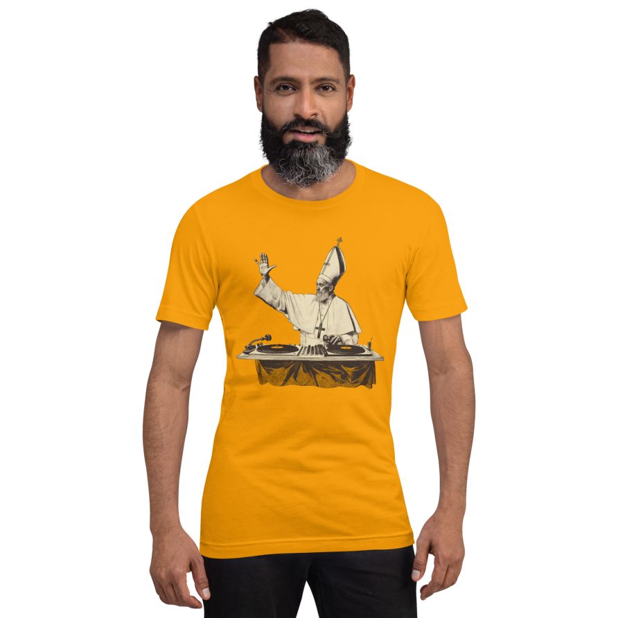 Gregory the Great Unisex t-shirt - GOLD - Image 2