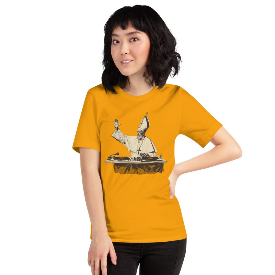 Gregory the Great Unisex t-shirt - GOLD - Image 3