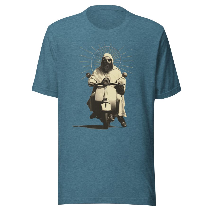 St. Christopher Unisex t-shirt - HEATHER DEEP TEAL