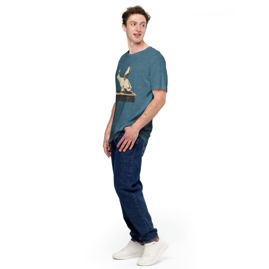 Gregory the Great Unisex t-shirt - HEATHER DEEP TEAL - Image 2