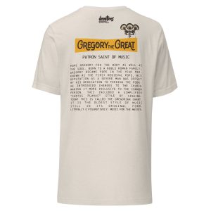 Gregory the Great Unisex t-shirt - HEATHER DUST - Image 5