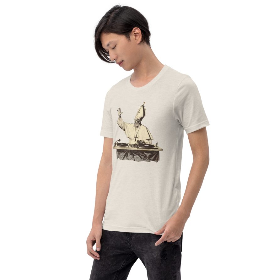 Gregory the Great Unisex t-shirt - HEATHER DUST - Image 2