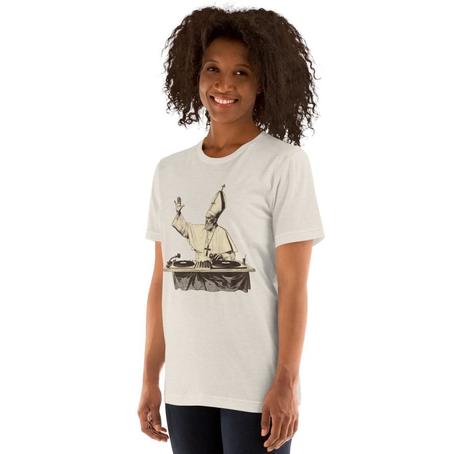 Gregory the Great Unisex t-shirt - HEATHER DUST - Image 4