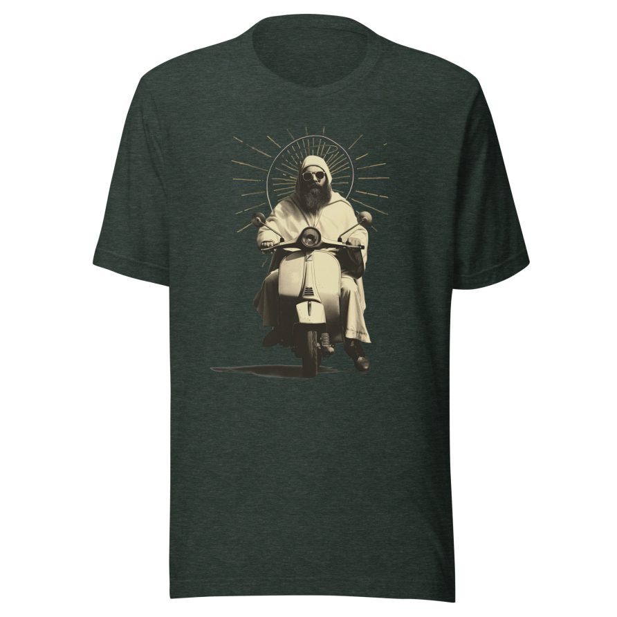 St. Christopher Unisex t-shirt - HEATHER FOREST GREEN