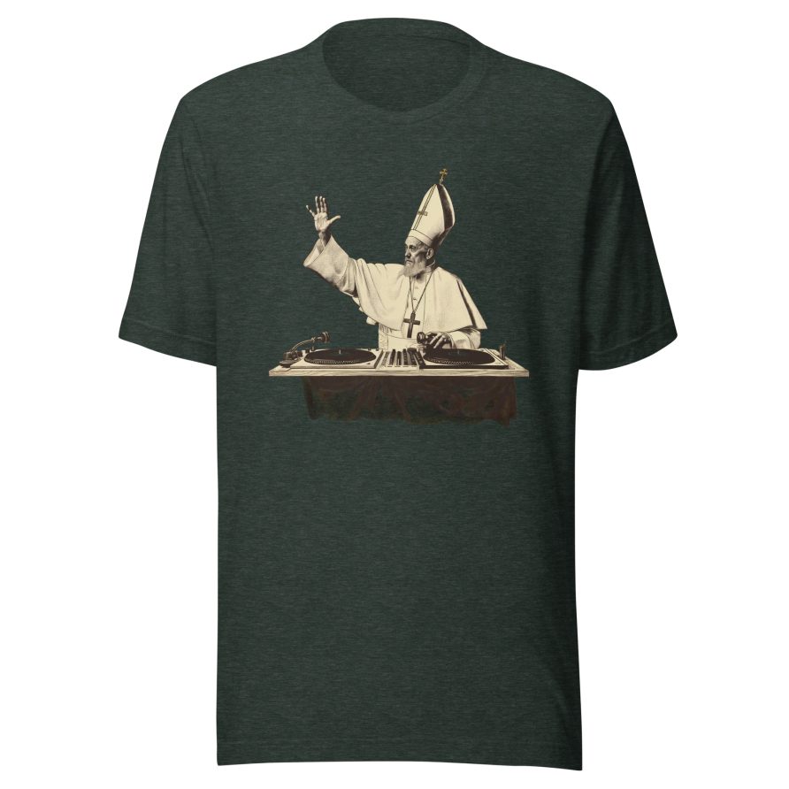 Gregory the Great Unisex t-shirt - HEATHER FOREST GREEN