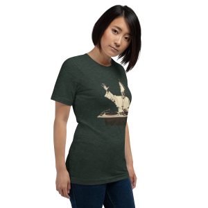 Gregory the Great Unisex t-shirt - HEATHER FOREST GREEN - Image 4