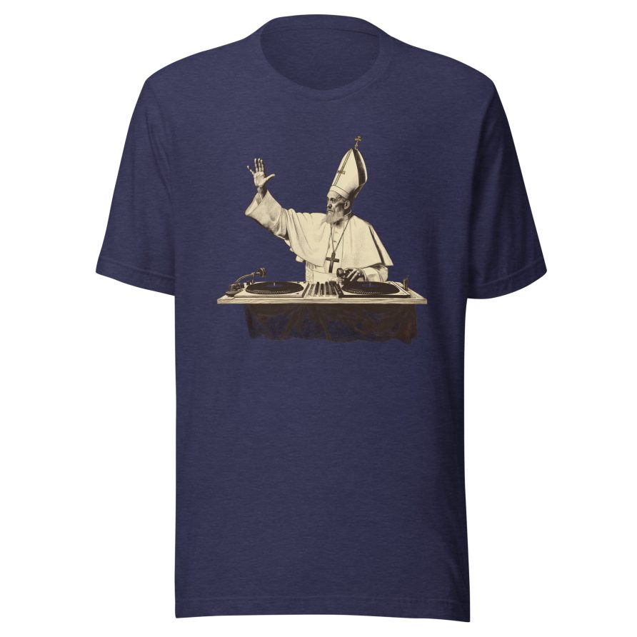 Gregory the Great Unisex t-shirt - HEATHER MIDNIGHT NAVY