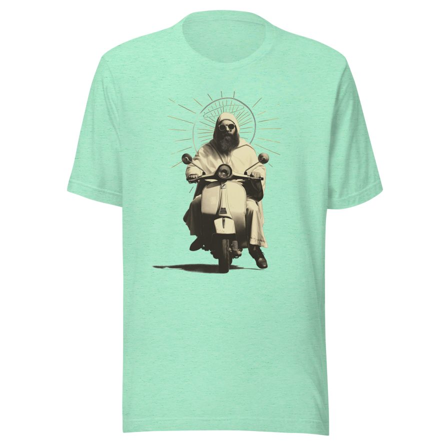 St. Christopher Unisex t-shirt - HEATHER MINT GREEN