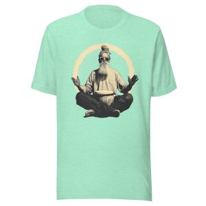 Paul the Hermit Unisex t-shirt - HEATHER MINT GREEN - Image 5