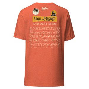 Paul the Hermit Unisex t-shirt - HEATHER ORANGE - Image 5