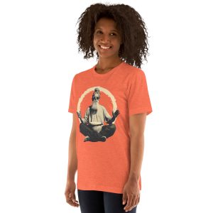 Paul the Hermit Unisex t-shirt - HEATHER ORANGE - Image 4