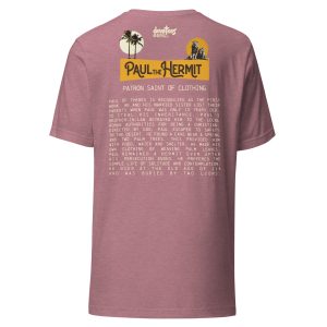 Paul the Hermit Unisex t-shirt - HEATHER ORCHID - Image 5