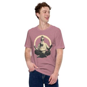 Paul the Hermit Unisex t-shirt - HEATHER ORCHID - Image 2
