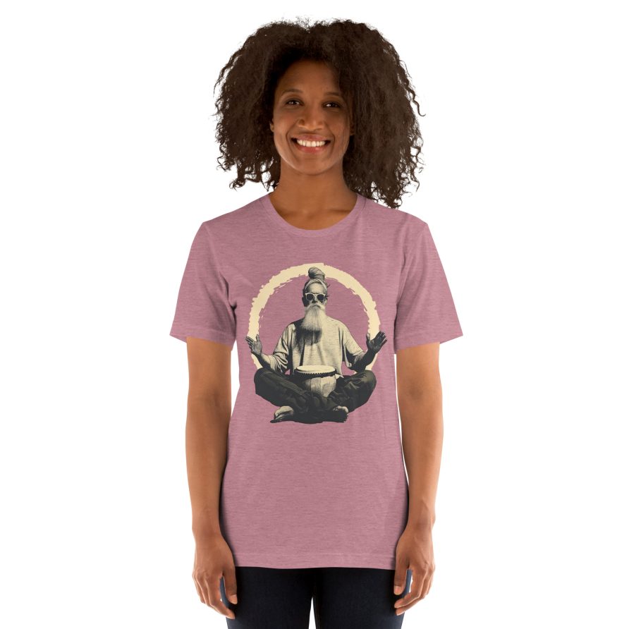 Paul the Hermit Unisex t-shirt - HEATHER ORCHID - Image 4