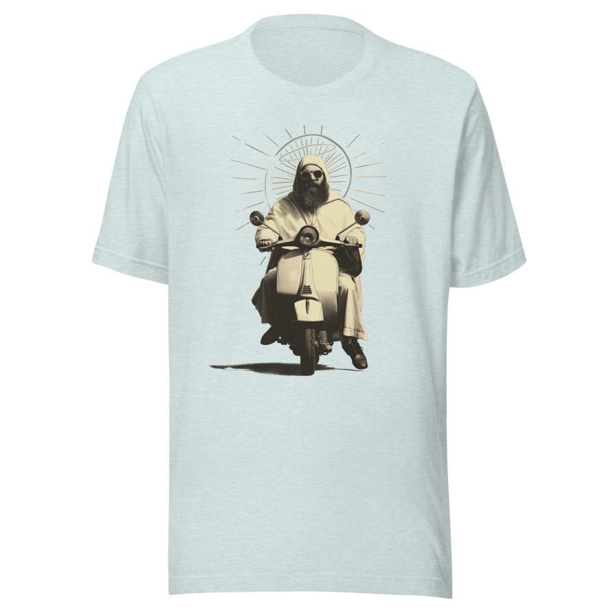 St. Christopher Unisex t-shirt - HEATHER PRISM ICE BLUE