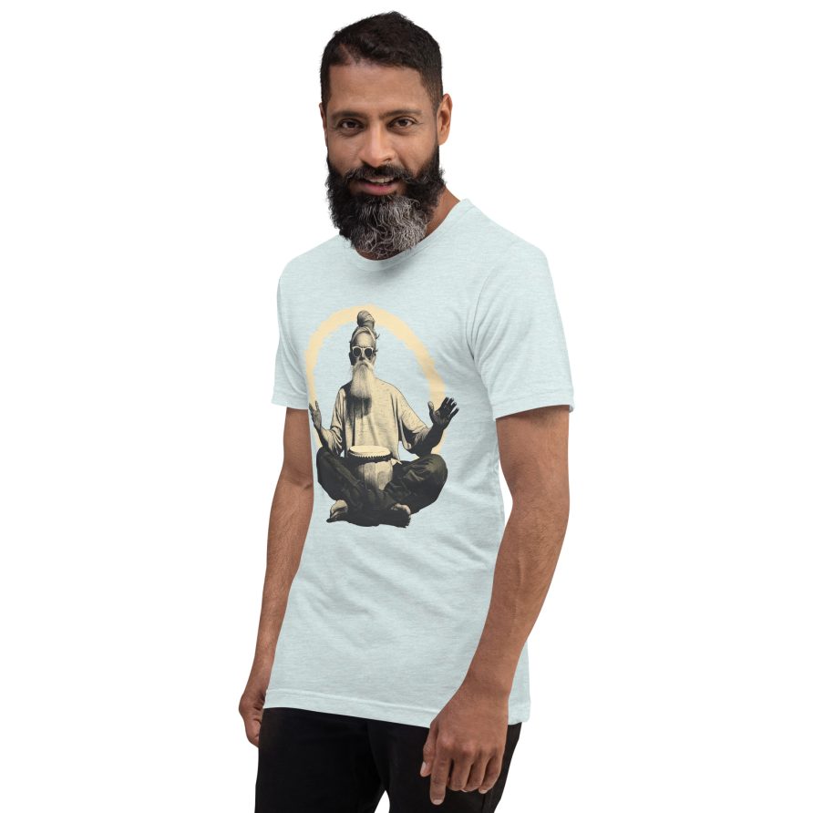 Paul the Hermit Unisex t-shirt - HEATHER PRISM ICE BLUE - Image 3