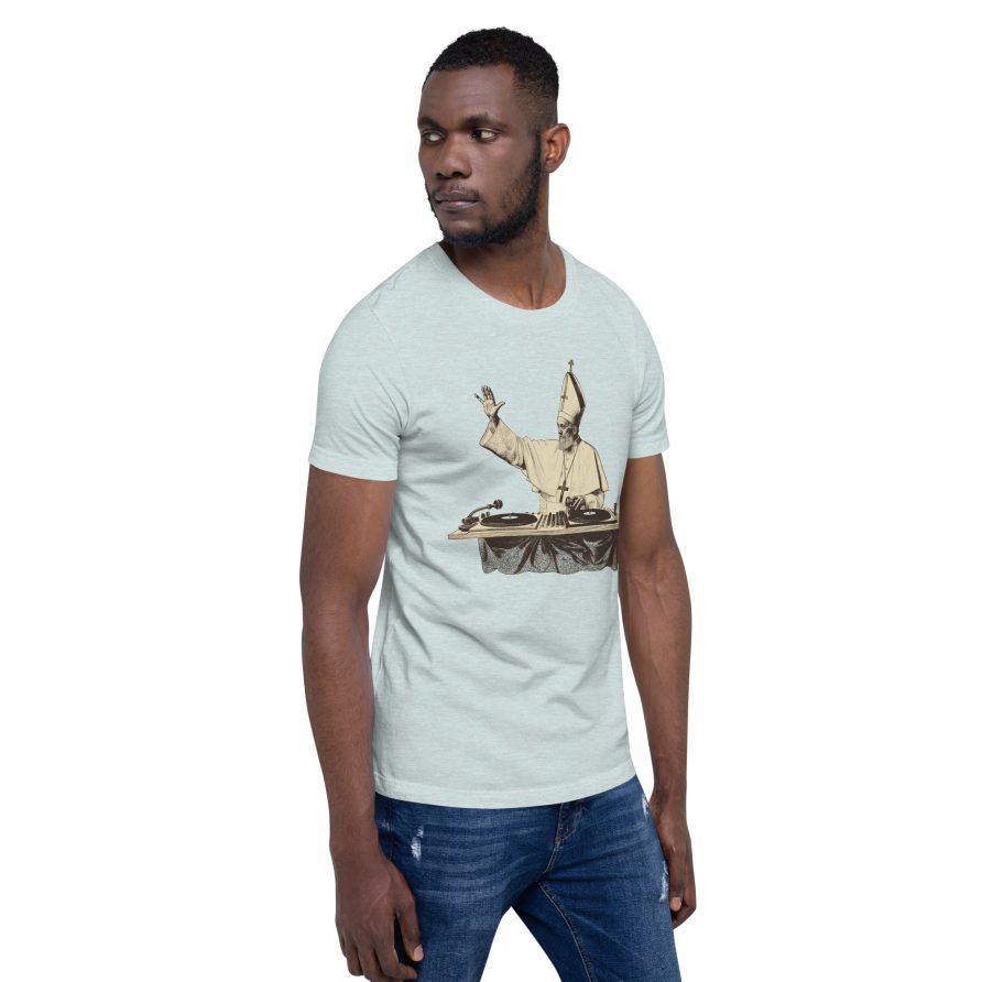 Gregory the Great Unisex t-shirt - HEATHER PRISM ICE BLUE - Image 2