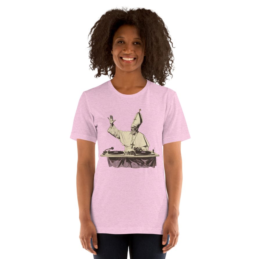 Gregory the Great Unisex t-shirt - HEATHER PRISM LILAC - Image 3