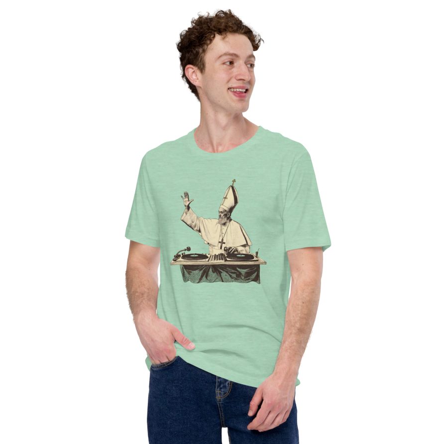 Gregory the Great Unisex t-shirt - HEATHER PRISM MINT - Image 2