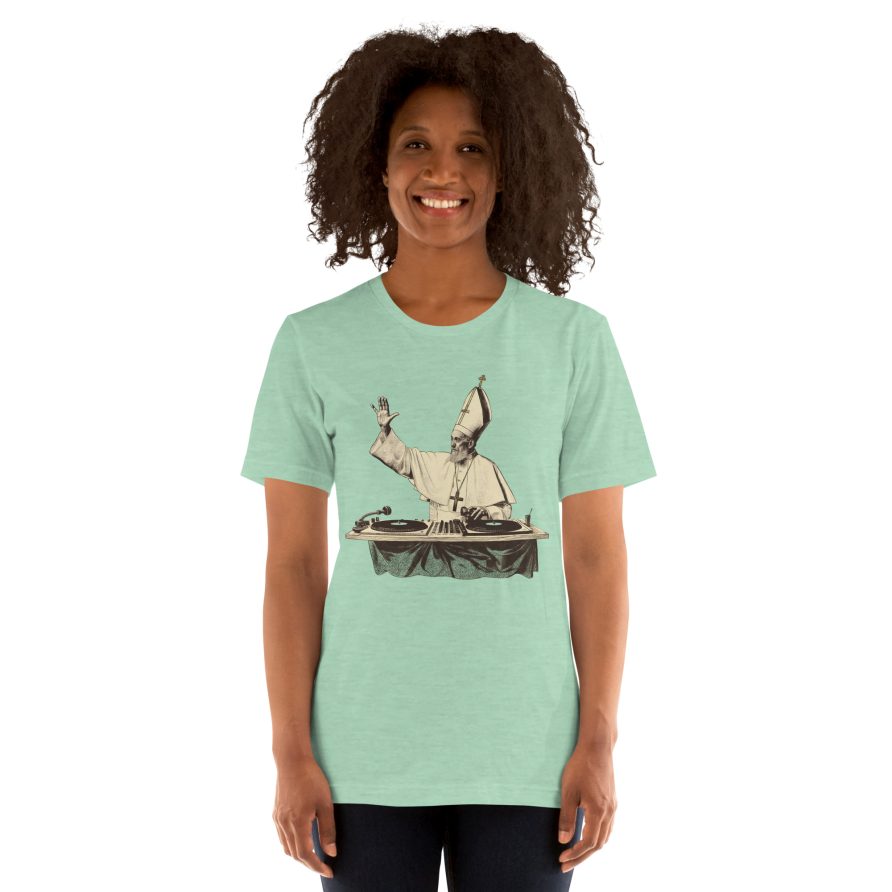 Gregory the Great Unisex t-shirt - HEATHER PRISM MINT - Image 4