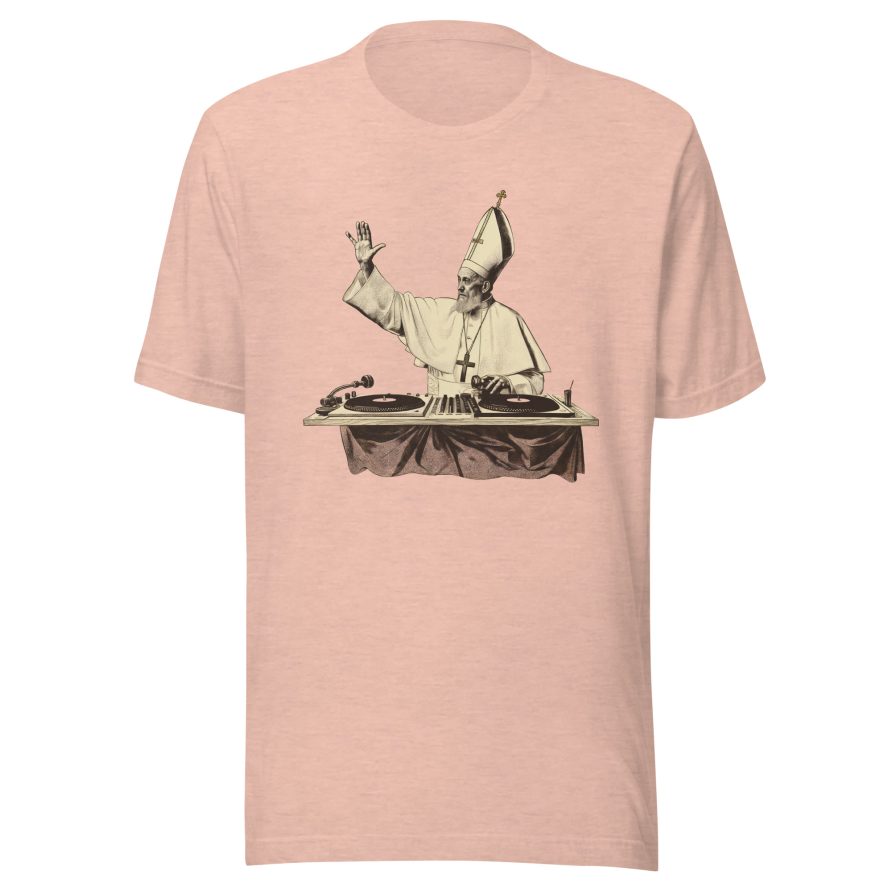 Gregory the Great Unisex t-shirt - HEATHER PRISM PEACH