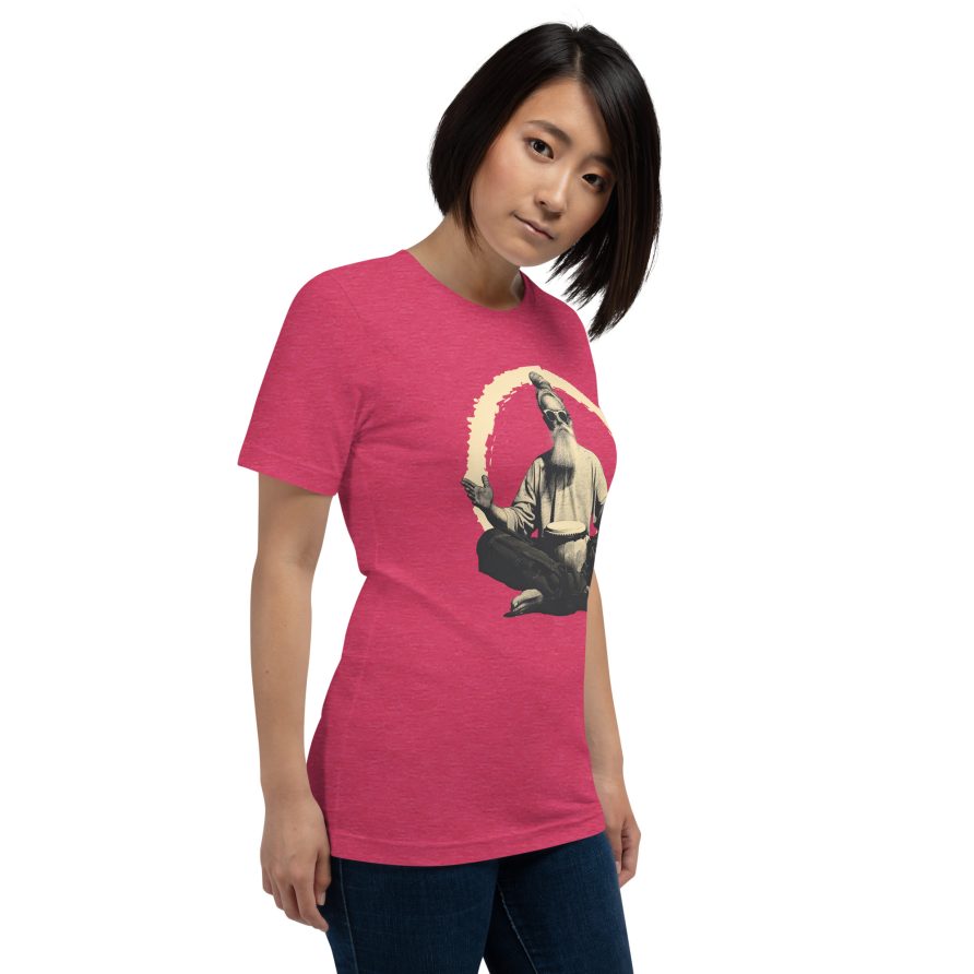 Paul the Hermit Unisex t-shirt - HEATHER RASPBERRY - Image 4